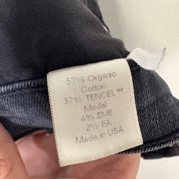 Reformation Jeans Womens 28 Black High & Skinny Crop Avalon Made In USA - Picture 7 of 10